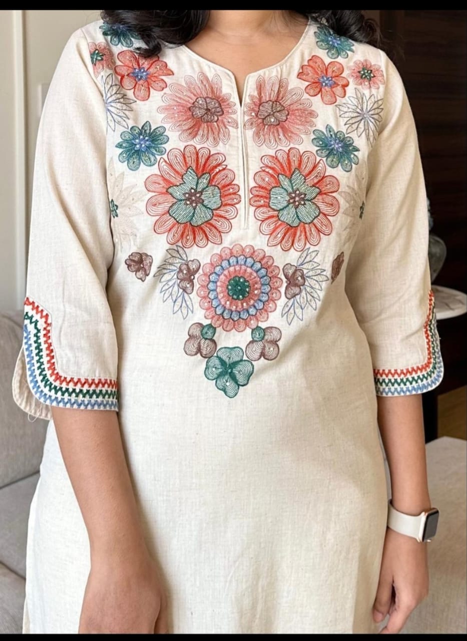 Cotton Kurta And Pant Set