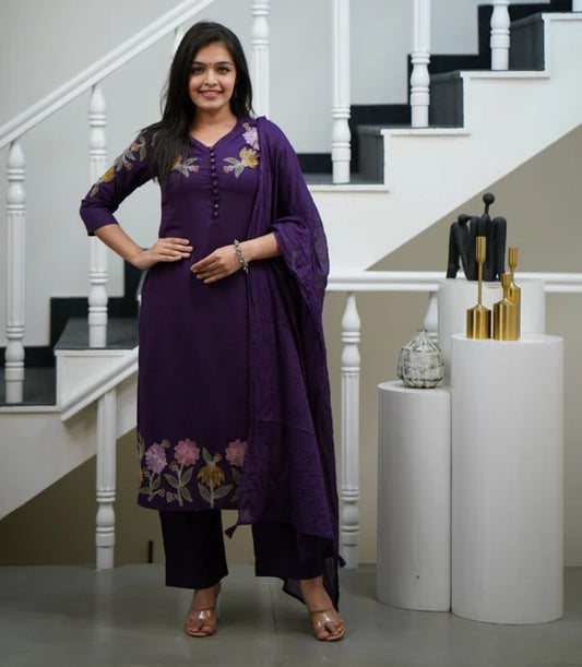 Pure Cotton Kurti With Embroidery